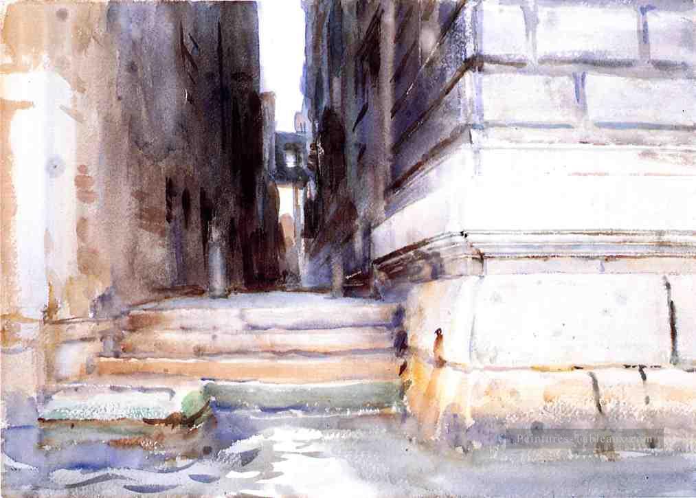 Base d’un palais2 John Singer Sargent couleur de l’eau Peintures à l'huile